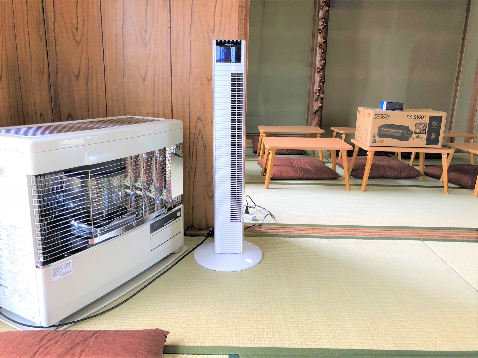 扇風機＠池田町のさくら塾